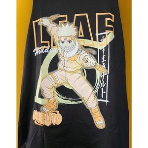 Naruto Anime Vintage Graphic Tank Tee Shirt XL Black New Excellent CR10 Nice